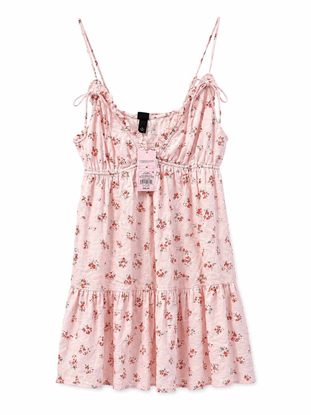 Wild Fable Pink Floral Mini Dress Size Medium 
Romantic cottagecore beach dress